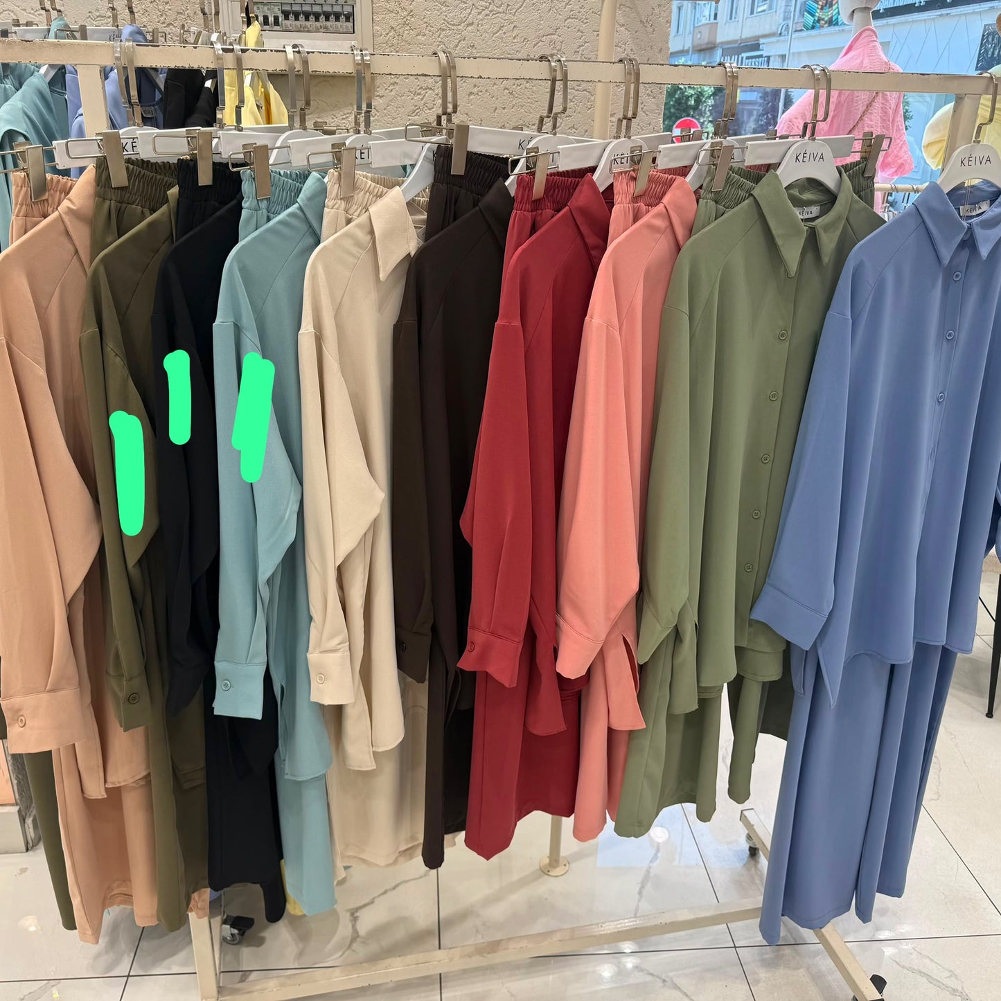 Premium Cooling Crepe Buttoned Summer Set