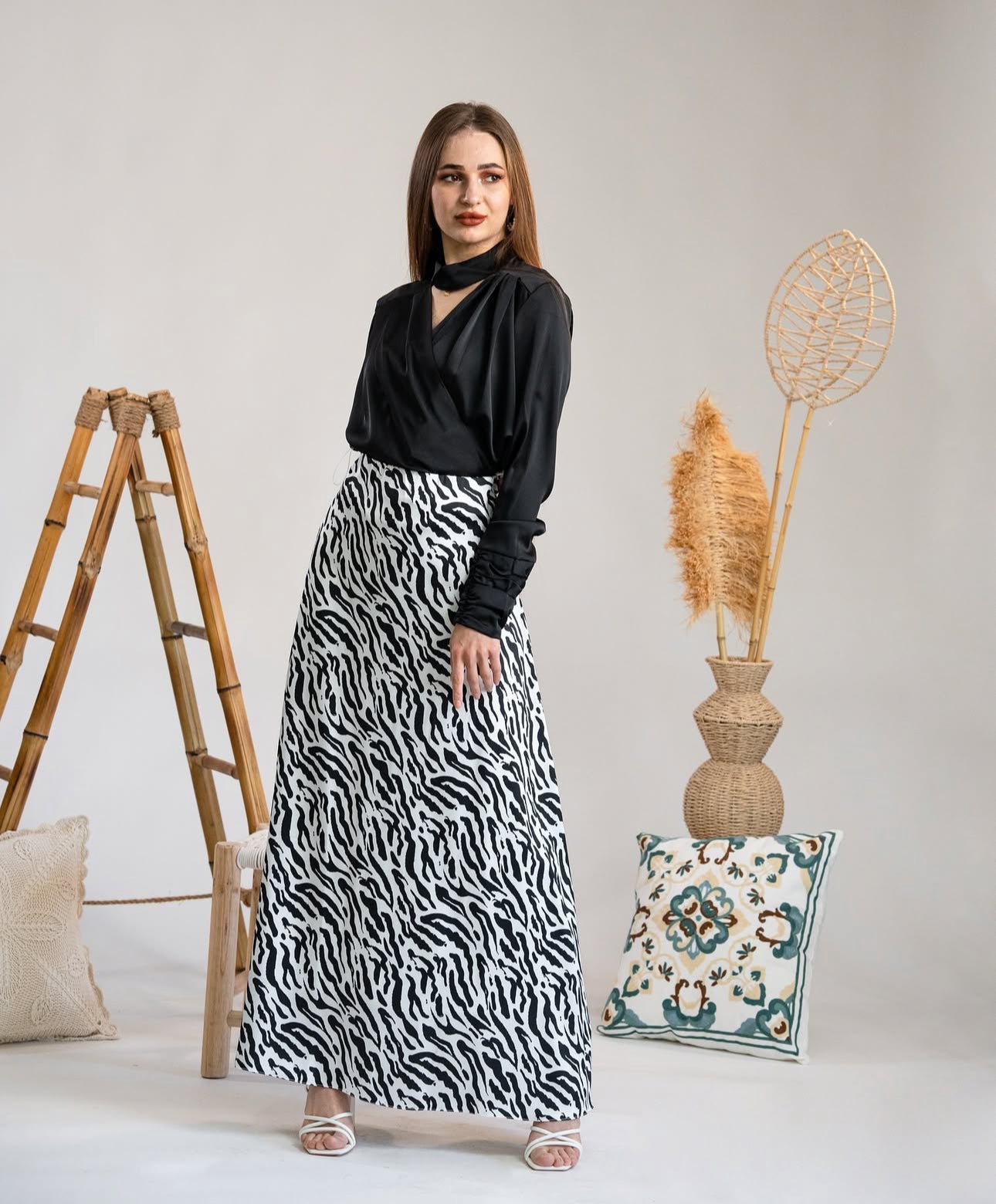 Padded Zebra Skirt (4COLOURS)