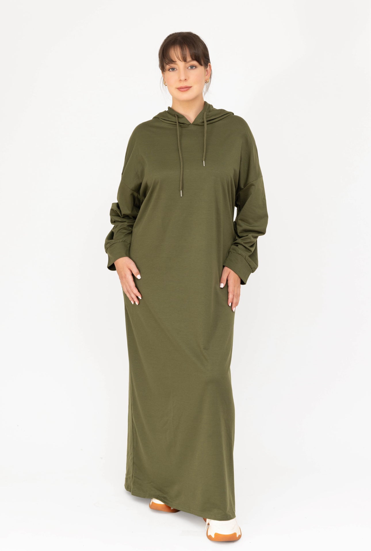 Heavy Cotton Hoodie Dress By Farah
