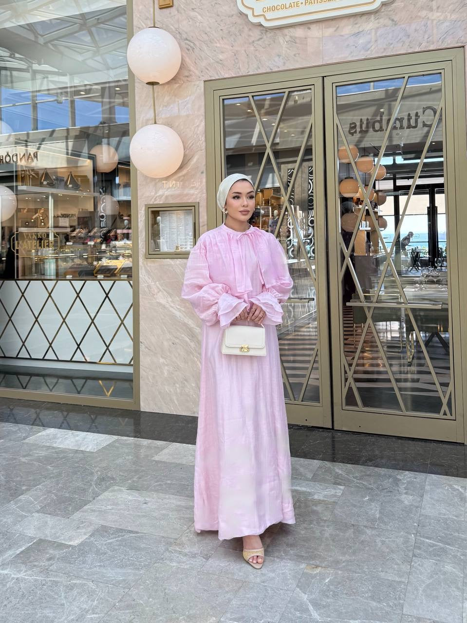 Breeze Dress - فستان النسيم (قطعتين فستان مبطن + جكيت مبطن) (٣الوان)