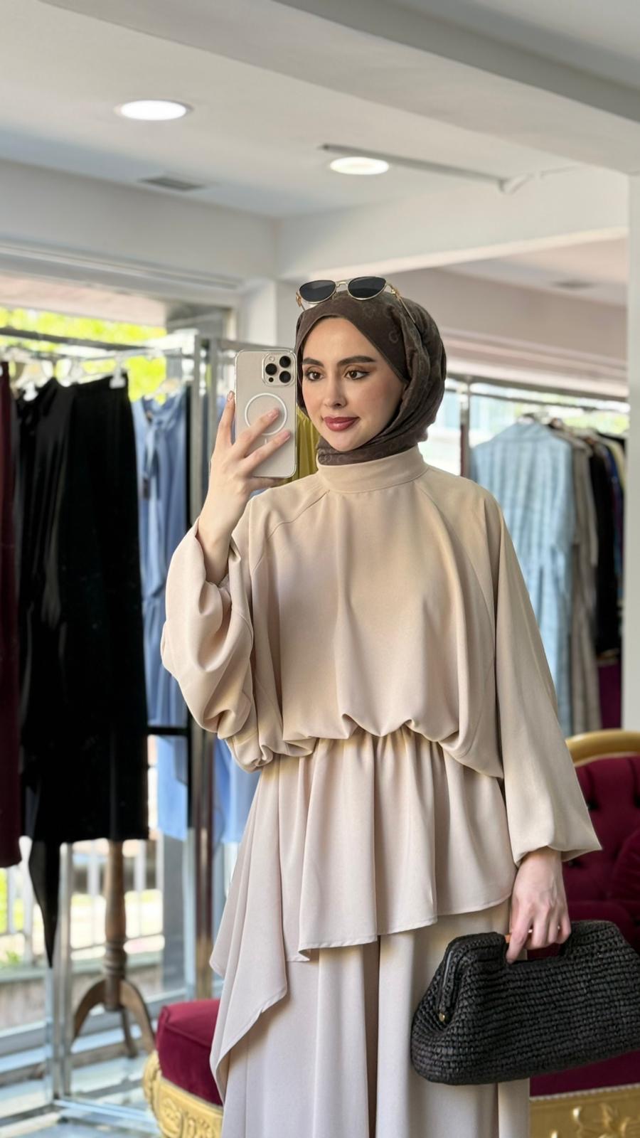 Serena Bow Elegant Bagi Pants Set