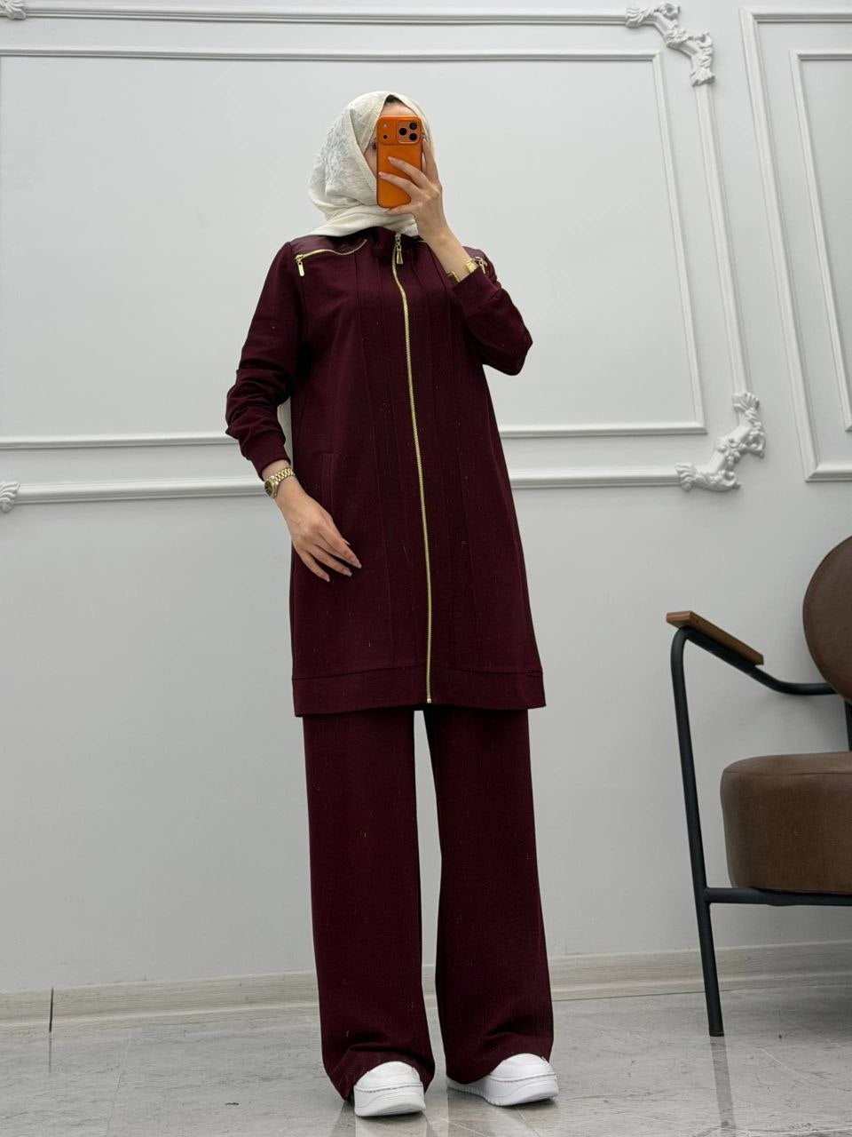 Luxury Essential Zip-Up Modest Set