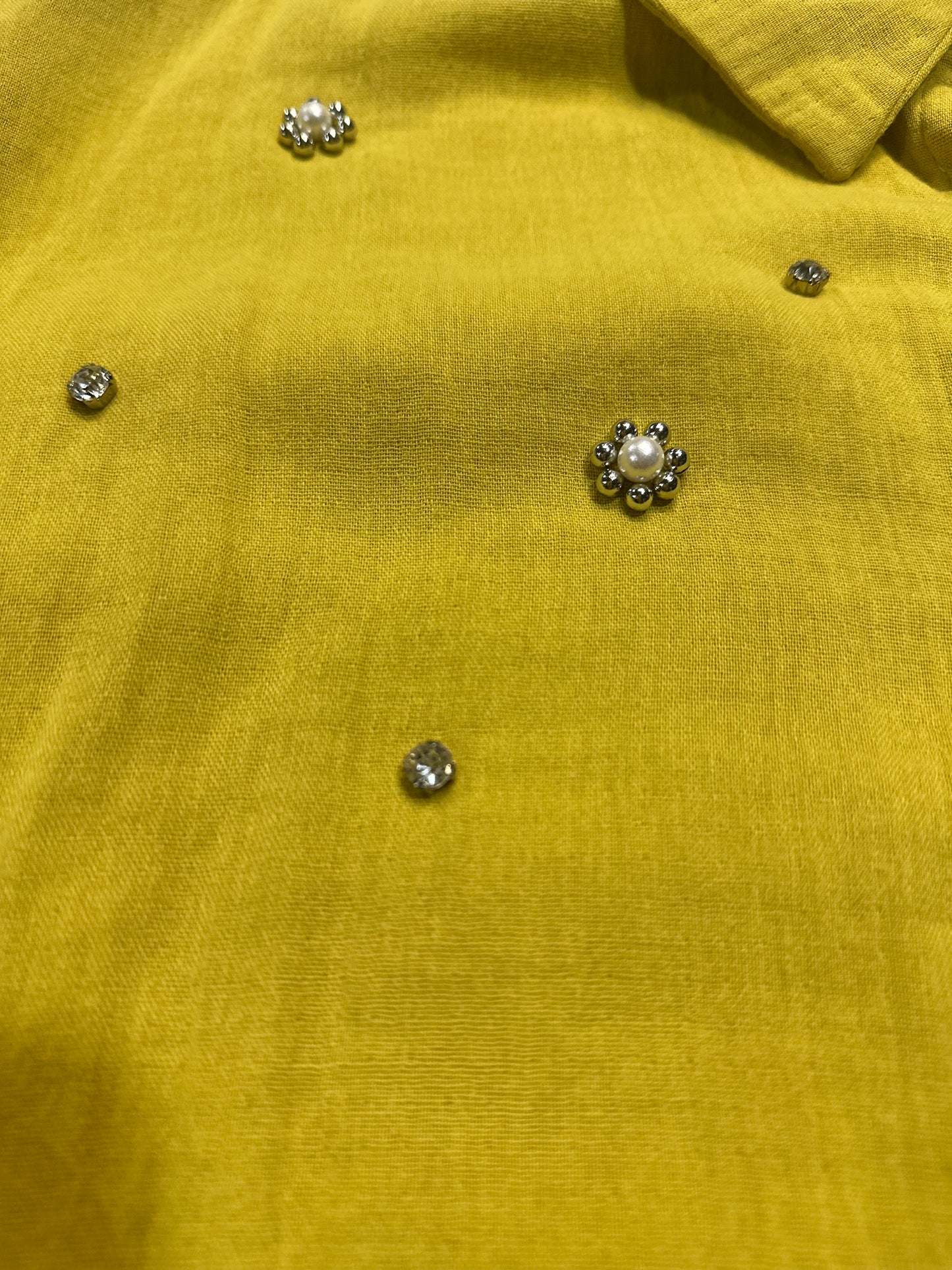 Embellished Linen Shirt