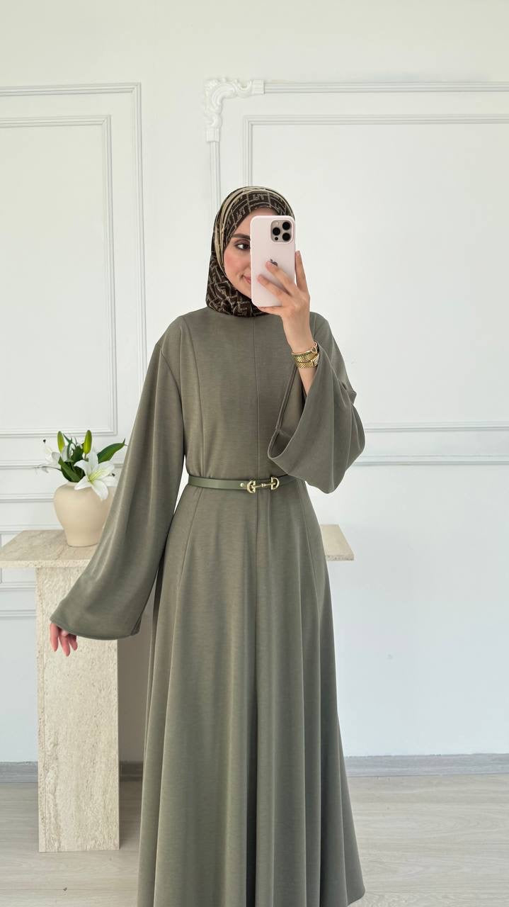 Belted African Luxe Dress