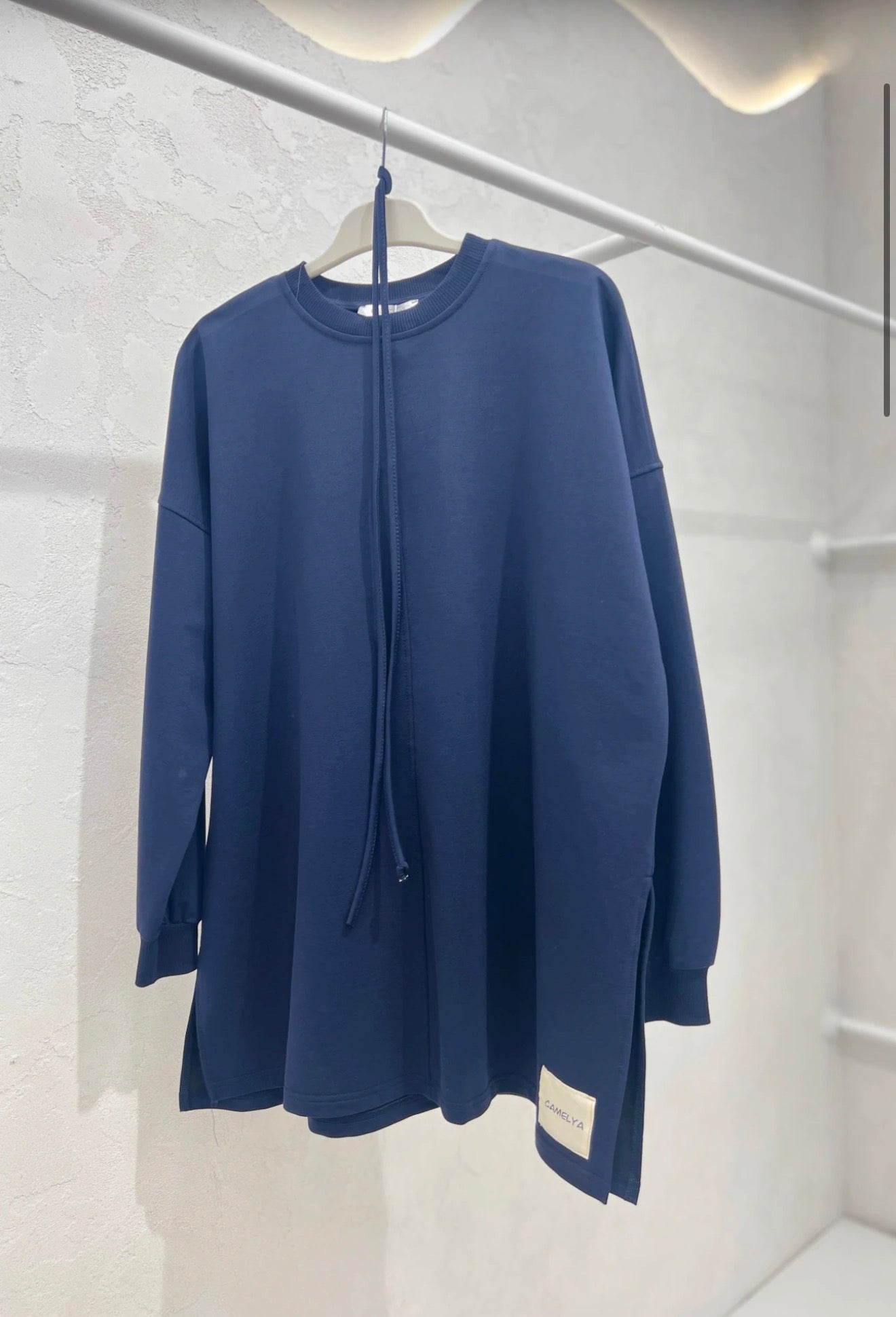 Belted Tunic Sweatshirt in 4 Colours