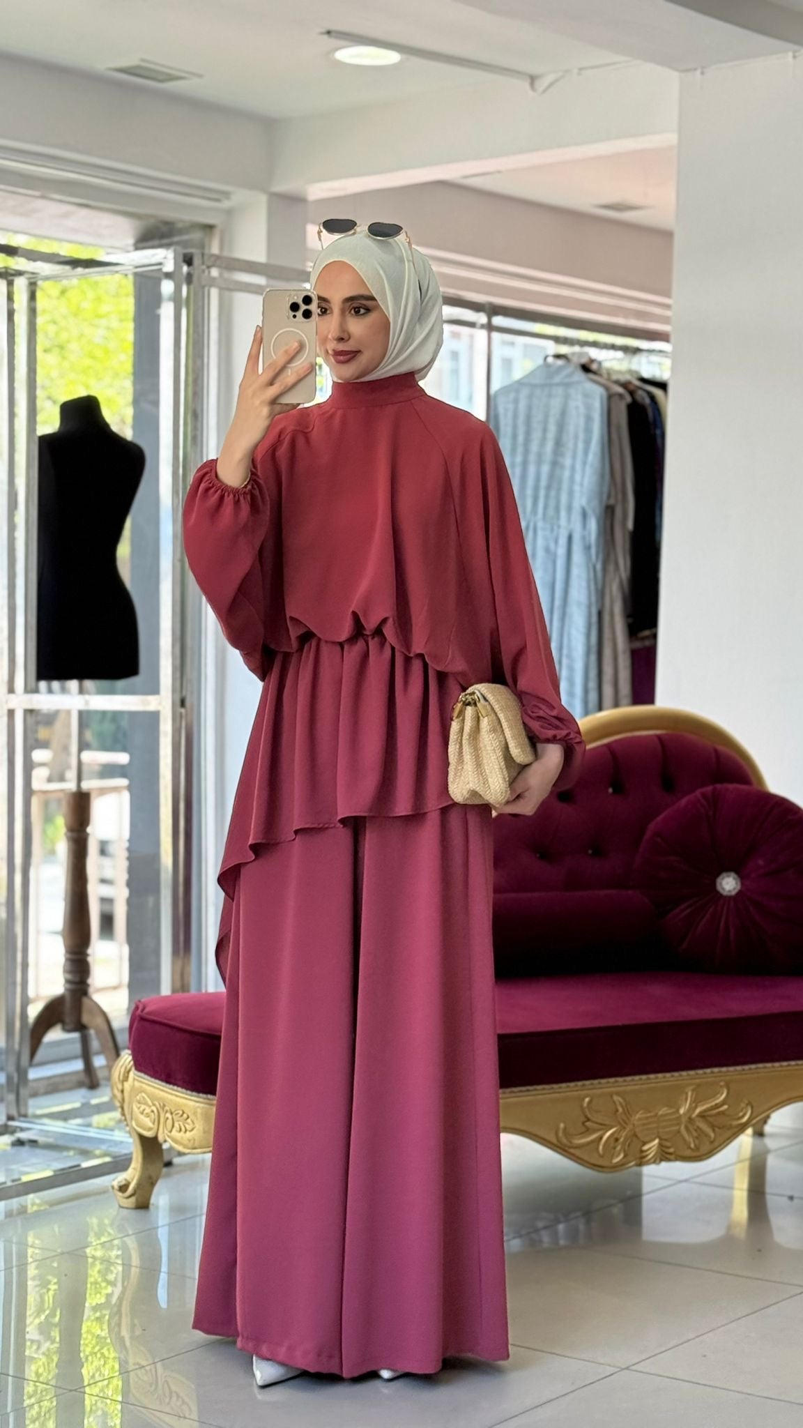 Serena Bow Elegant Bagi Pants Set