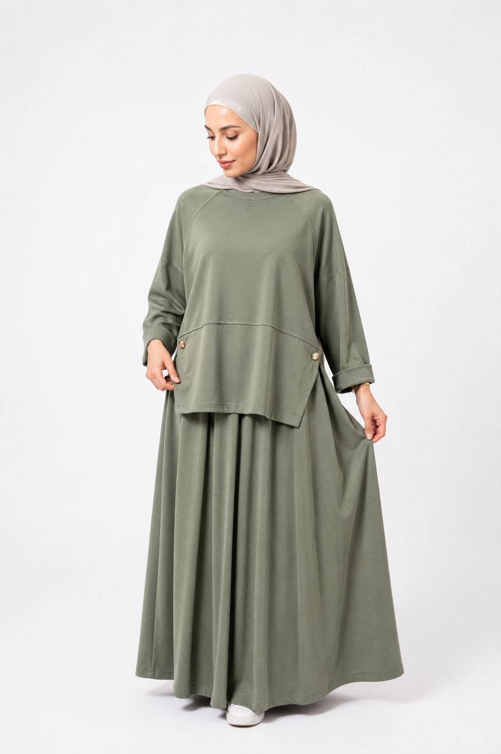 Luxe African Fabric Skirt Modest Set