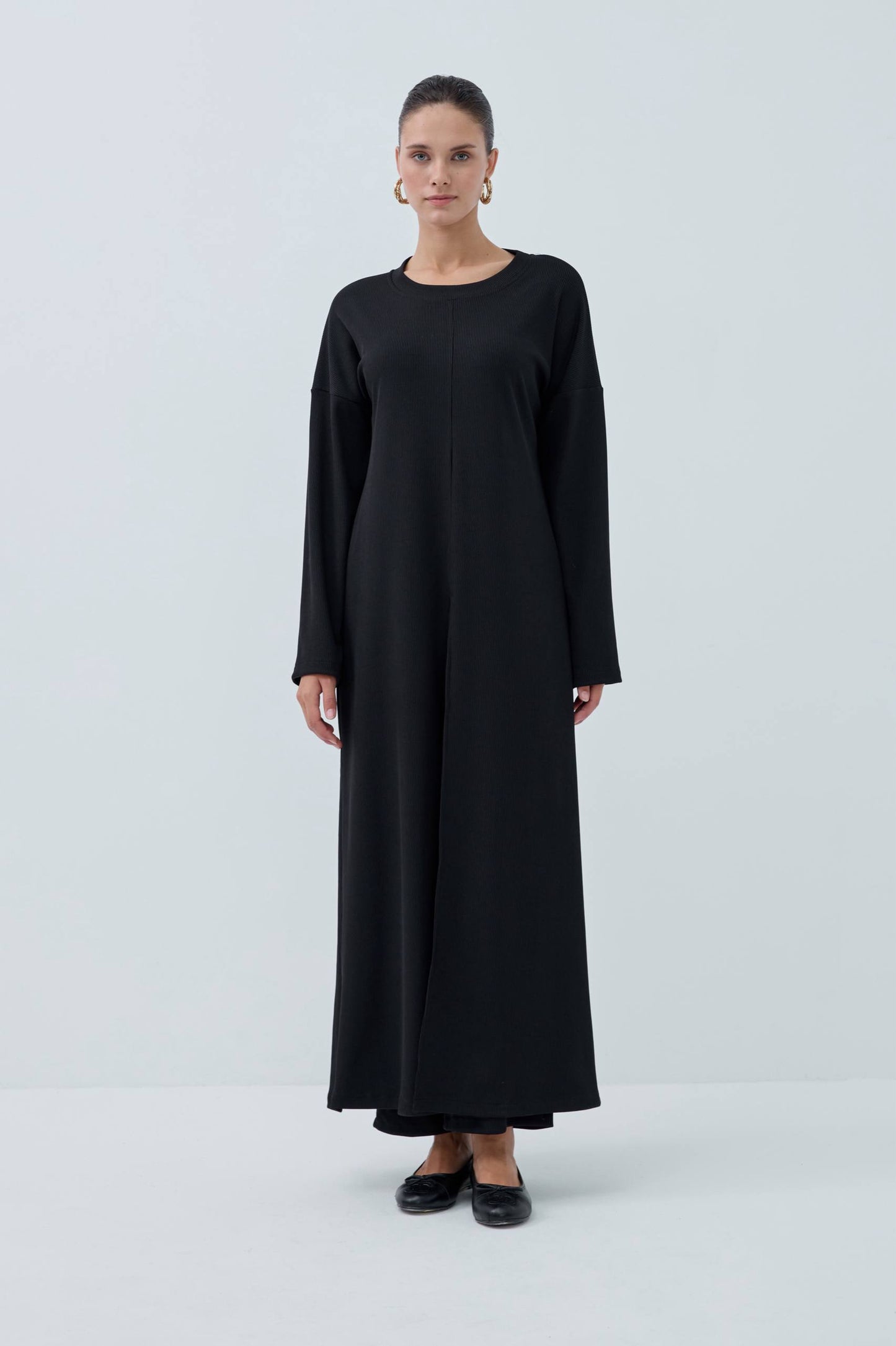 Suede Modest Two-Piece Set