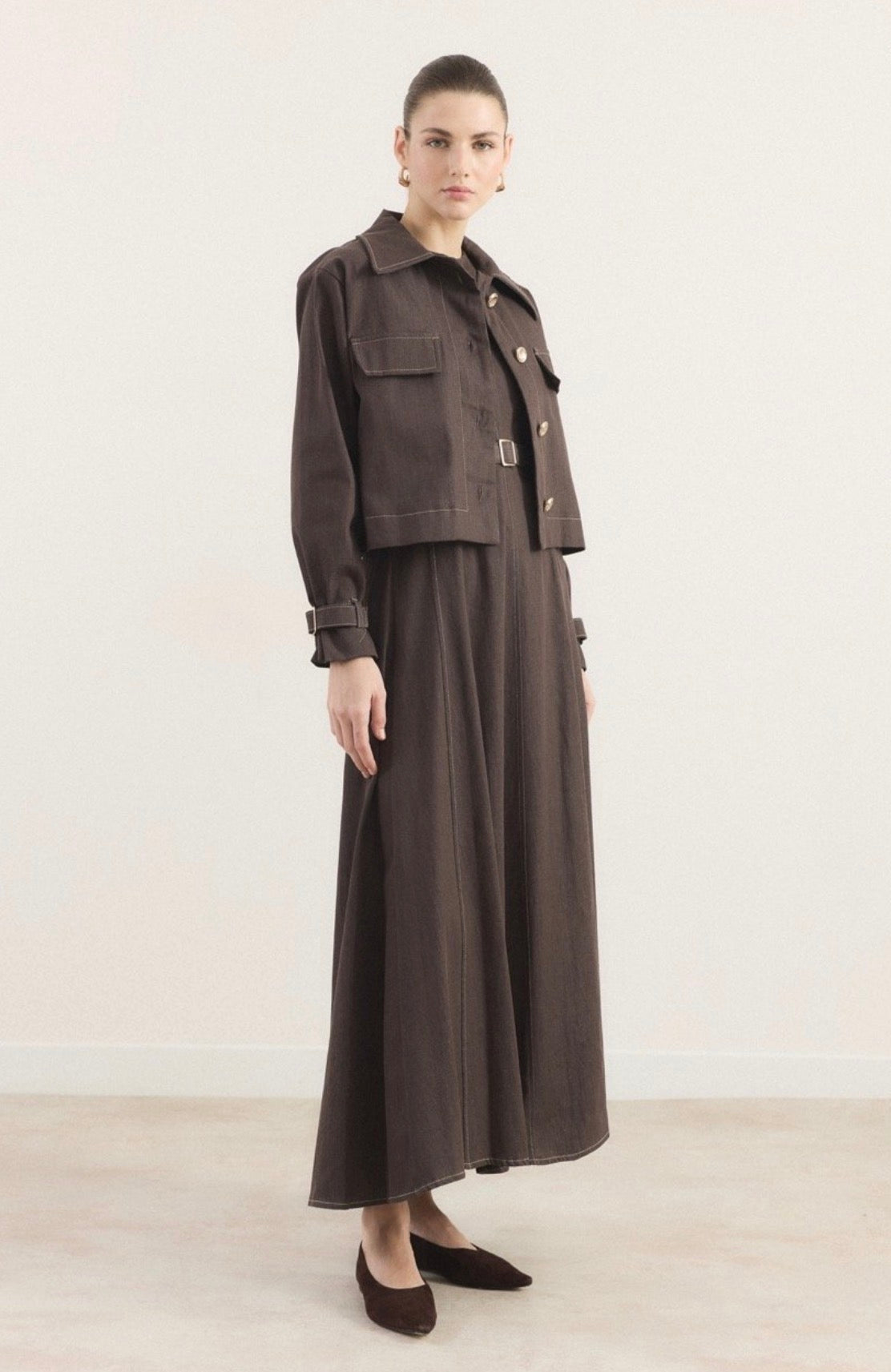 The Signature Denim Luxe Dress