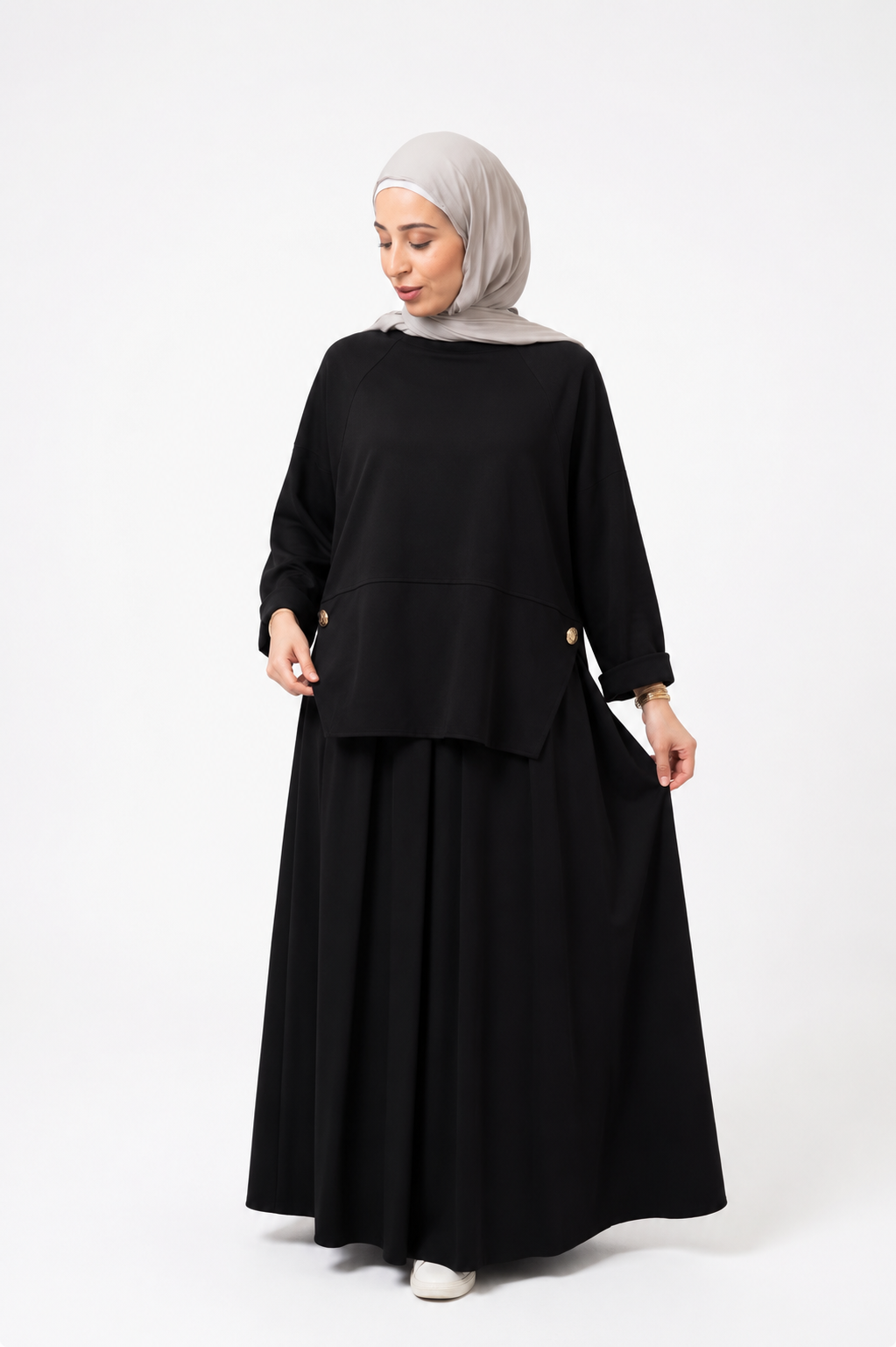 Luxe African Fabric Skirt Modest Set