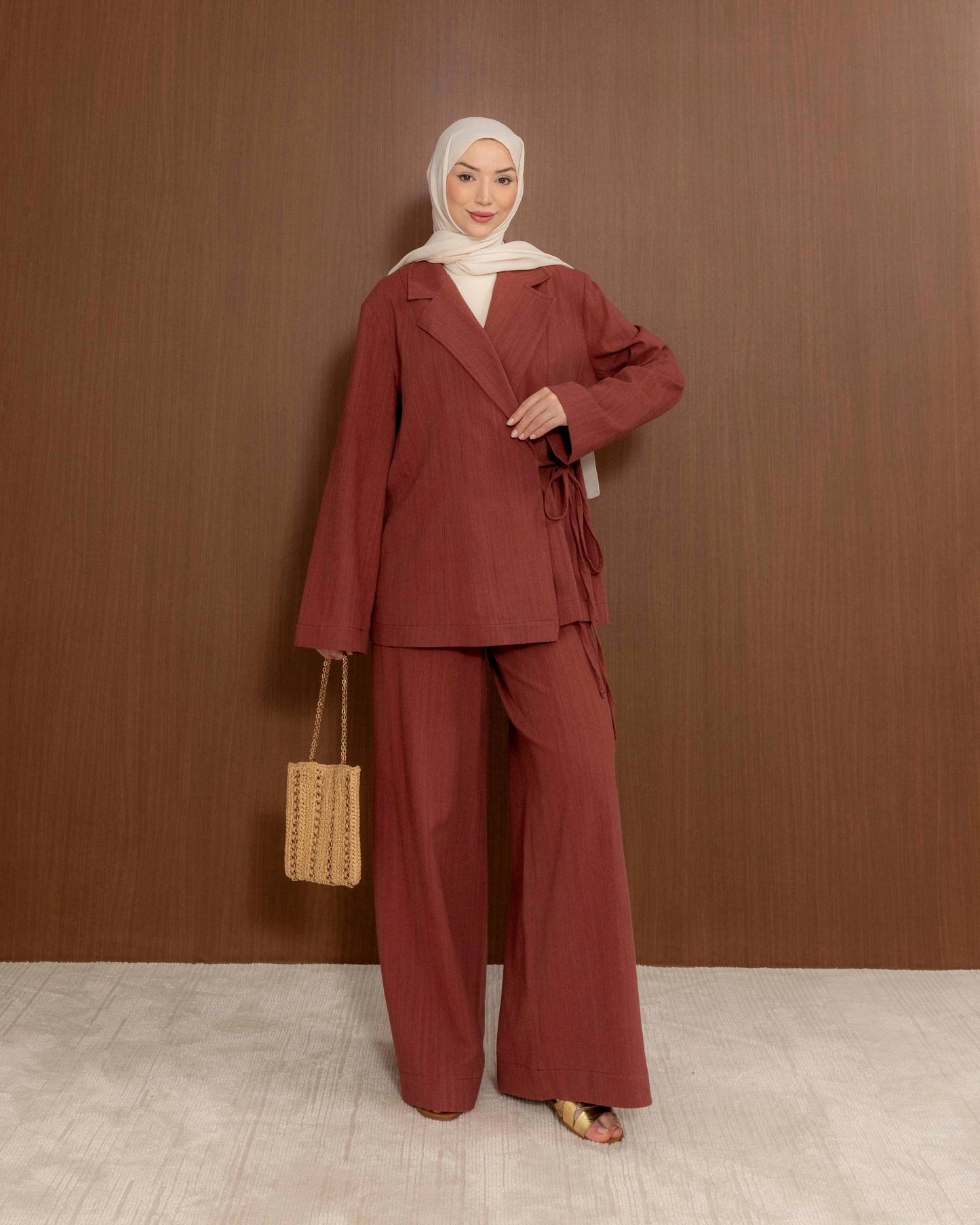 The Tie Detail Suit Set