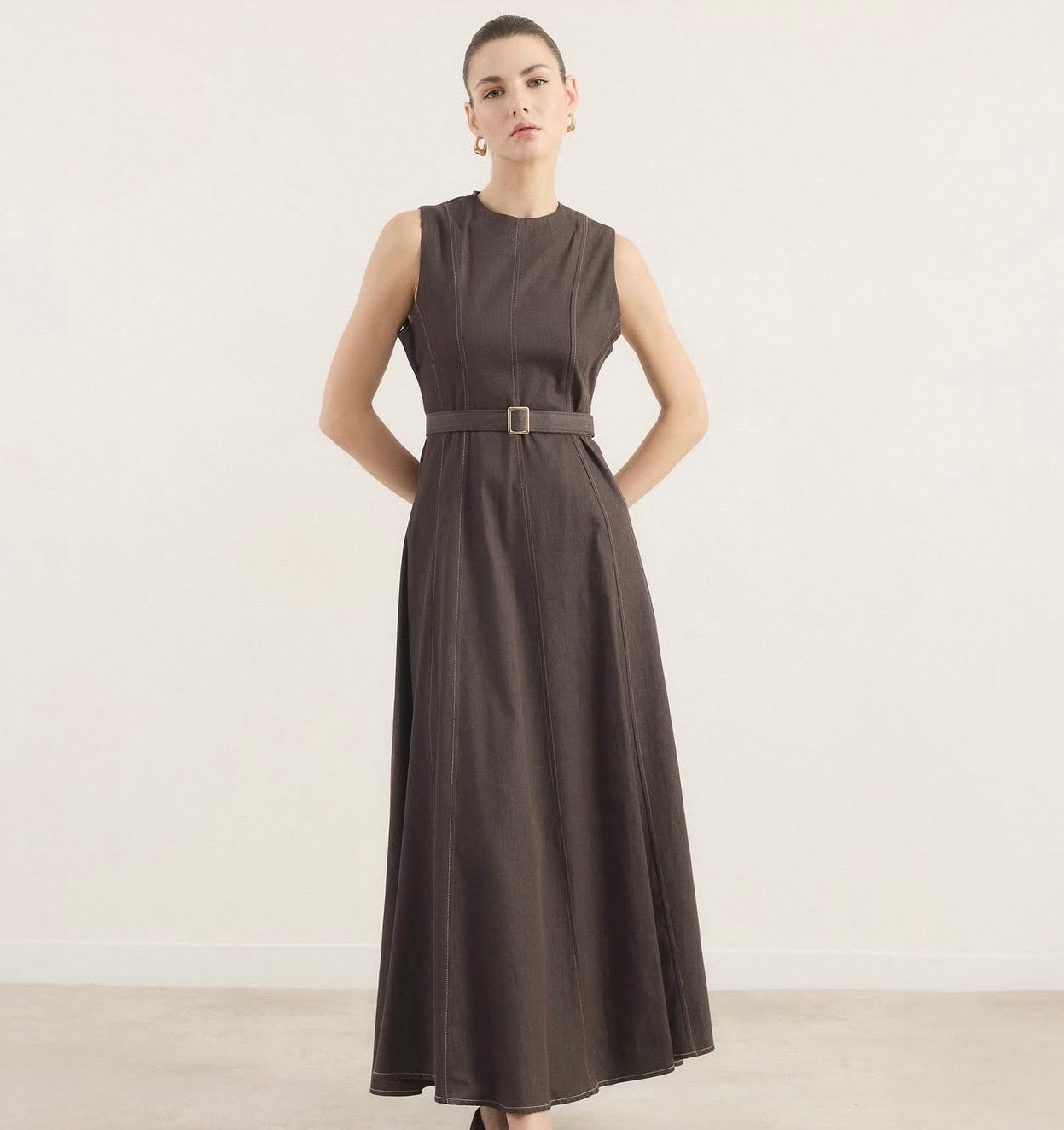 The Signature Denim Luxe Dress