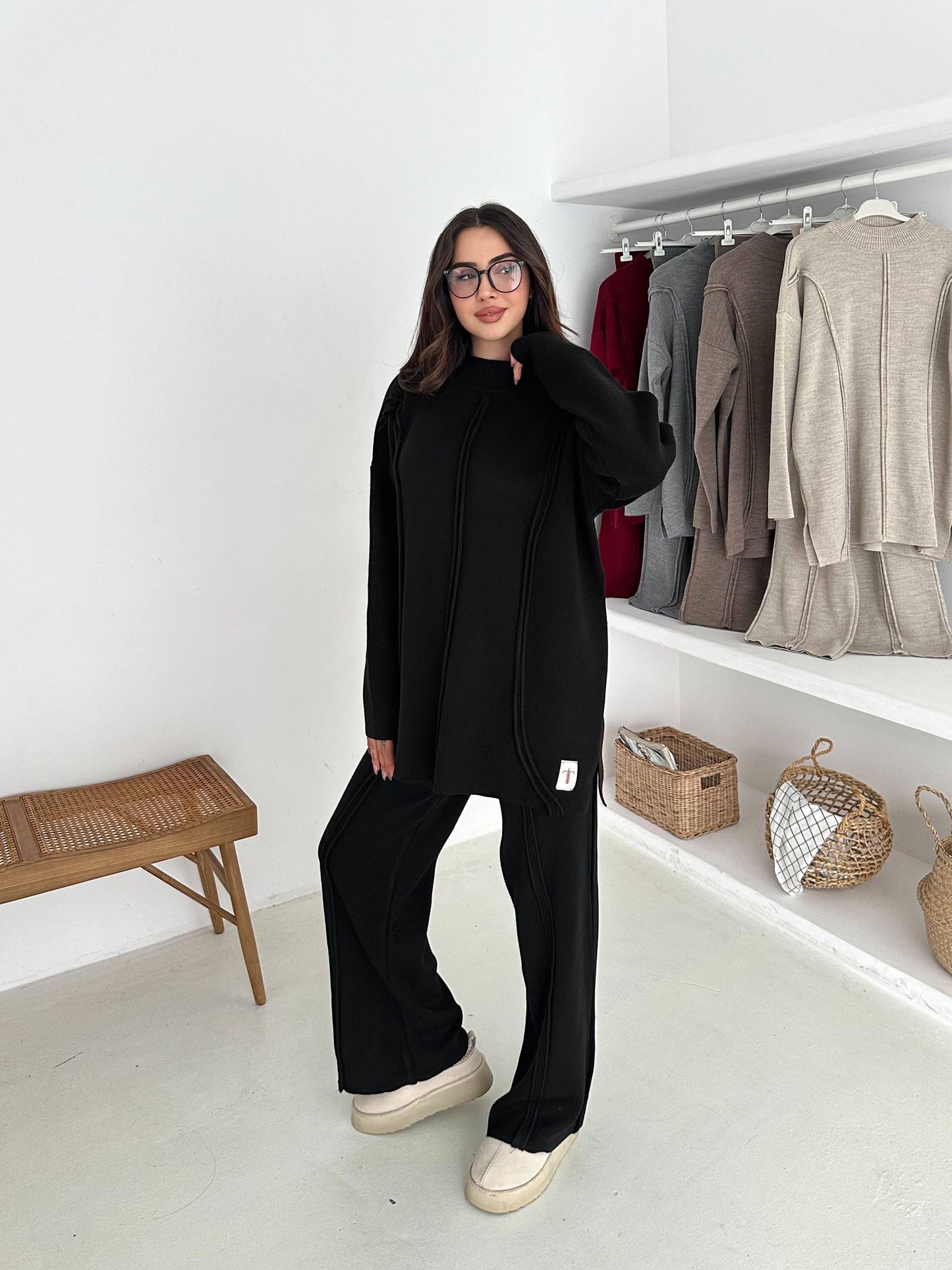 Soft & Warm Knitted Two-Piece Set In 4 Colours