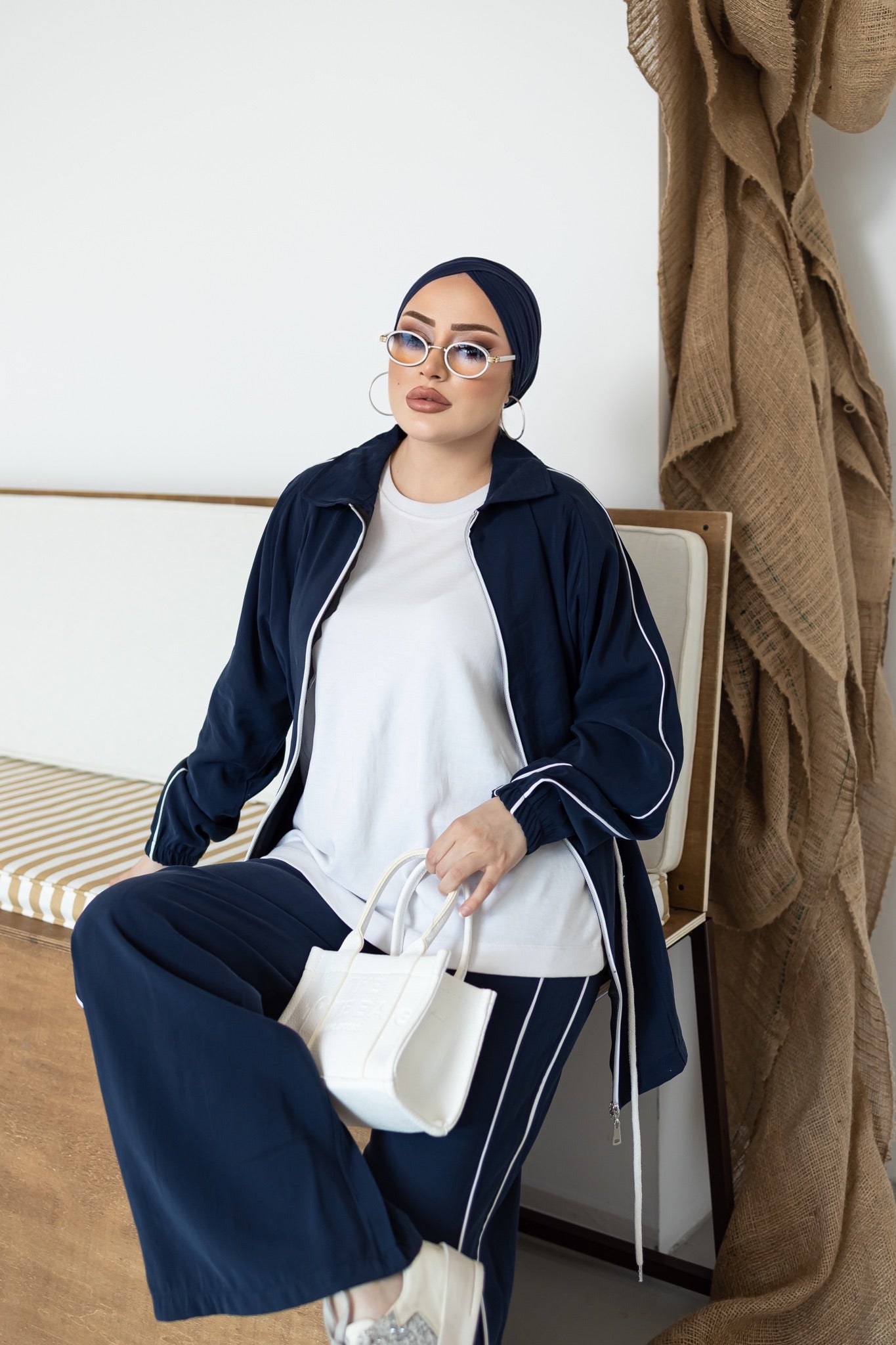 Luxury Waist Tie Tencel Modest Set