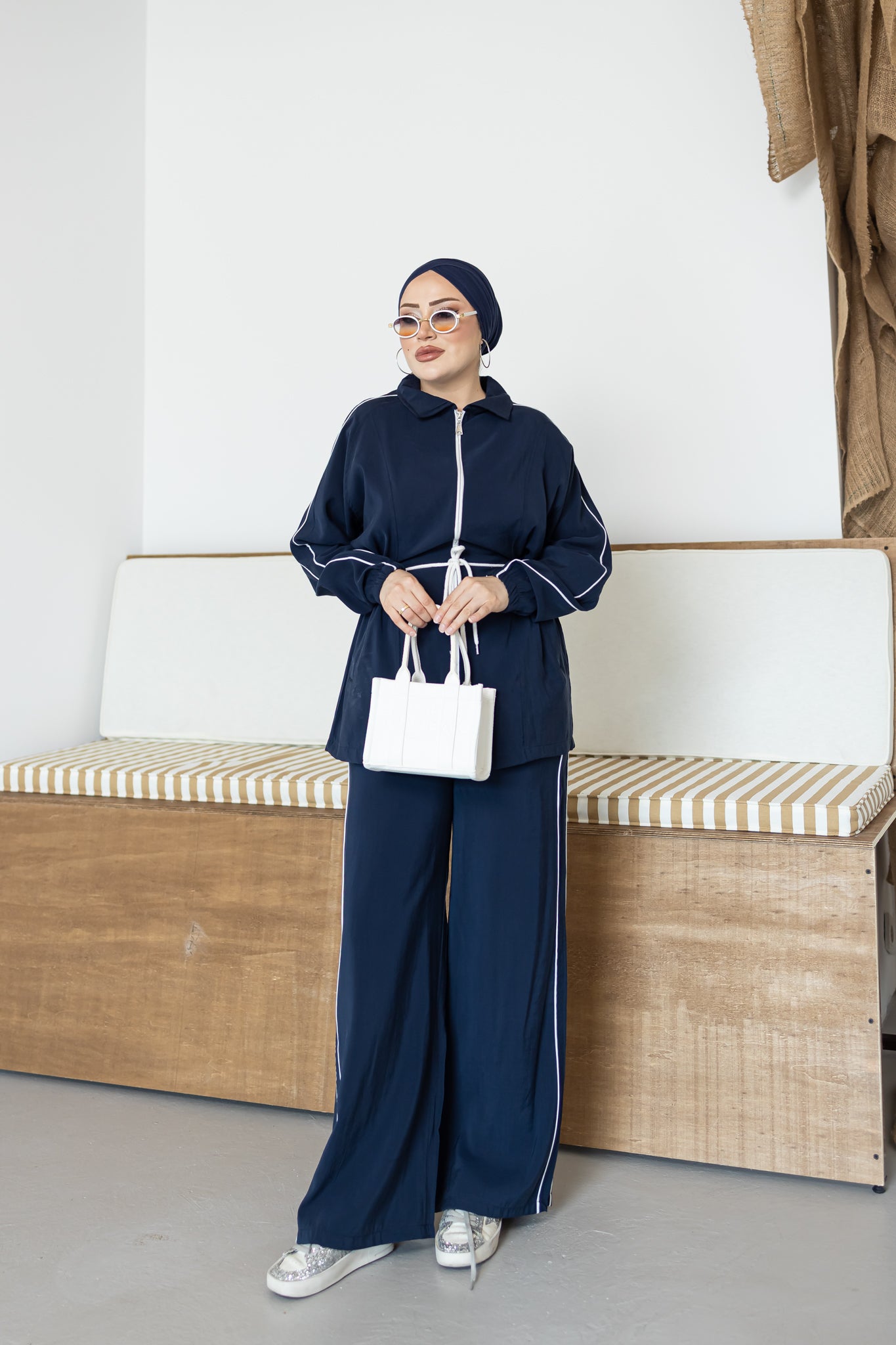 Luxury Waist Tie Tencel Modest Set