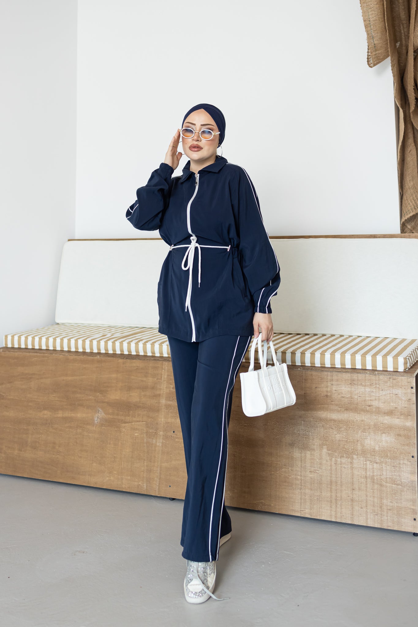 Luxury Waist Tie Tencel Modest Set