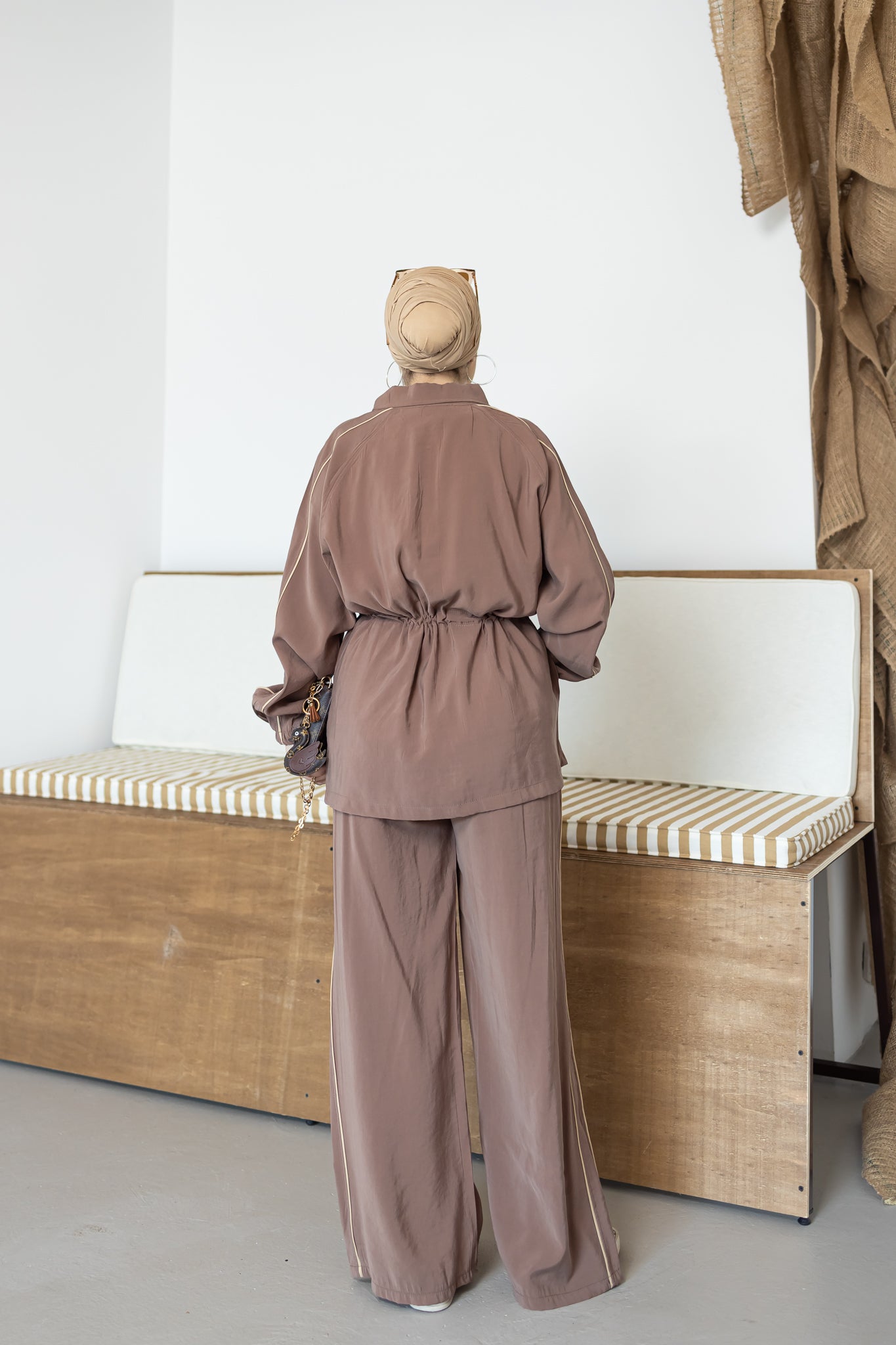 Luxury Waist Tie Tencel Modest Set