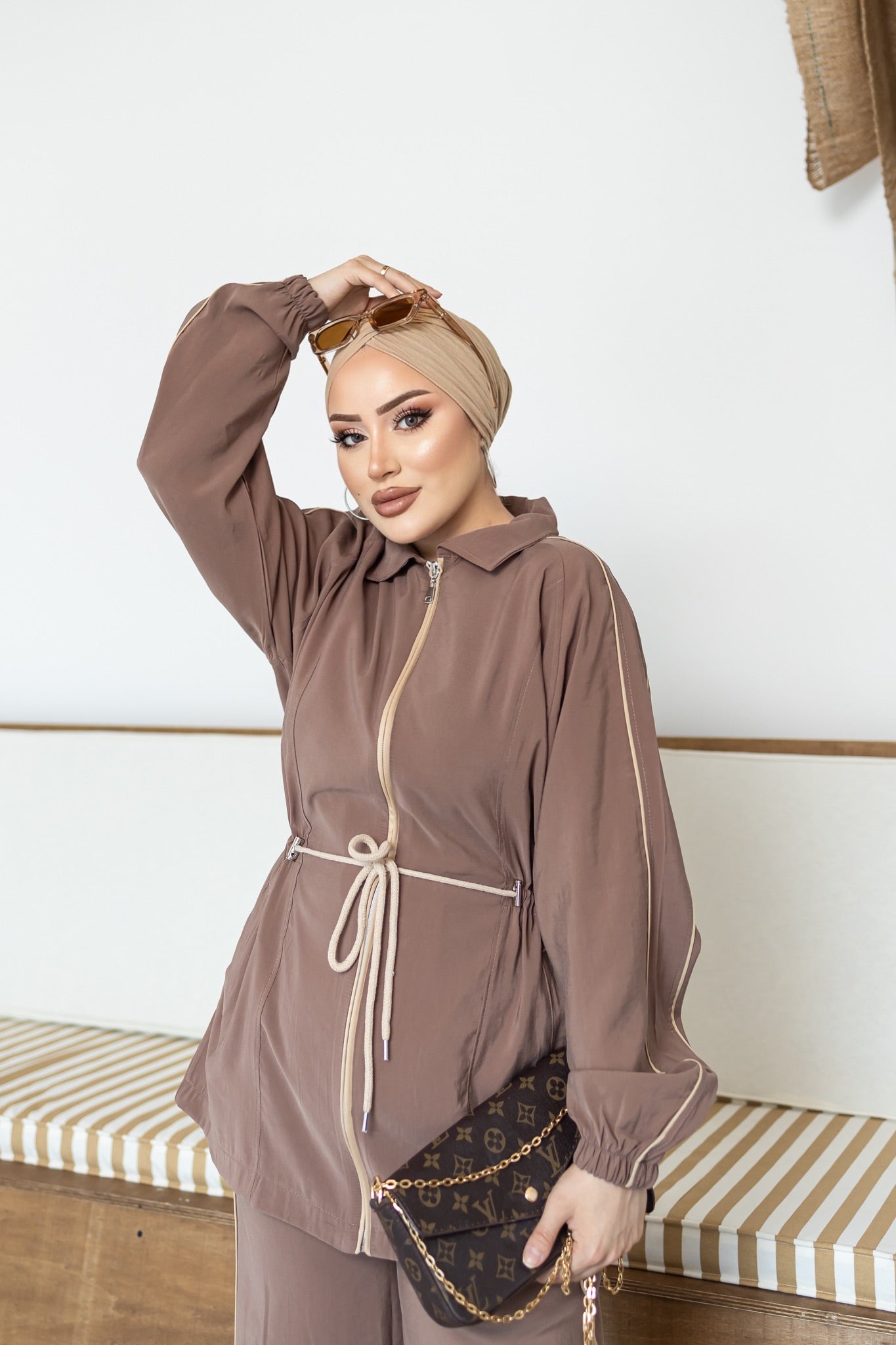 Luxury Waist Tie Tencel Modest Set