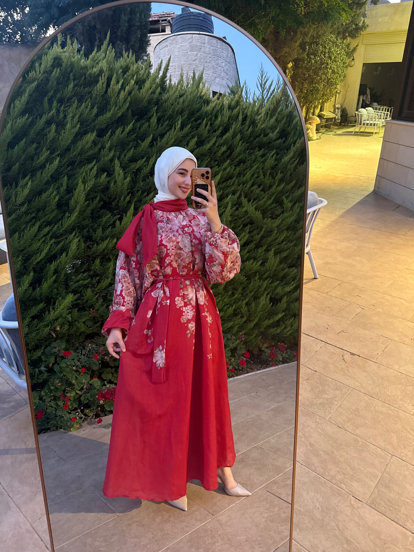 Scarlet Bloom Floral Dress