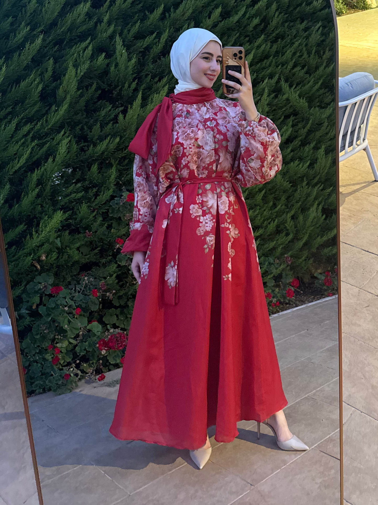 Scarlet Bloom Floral Dress