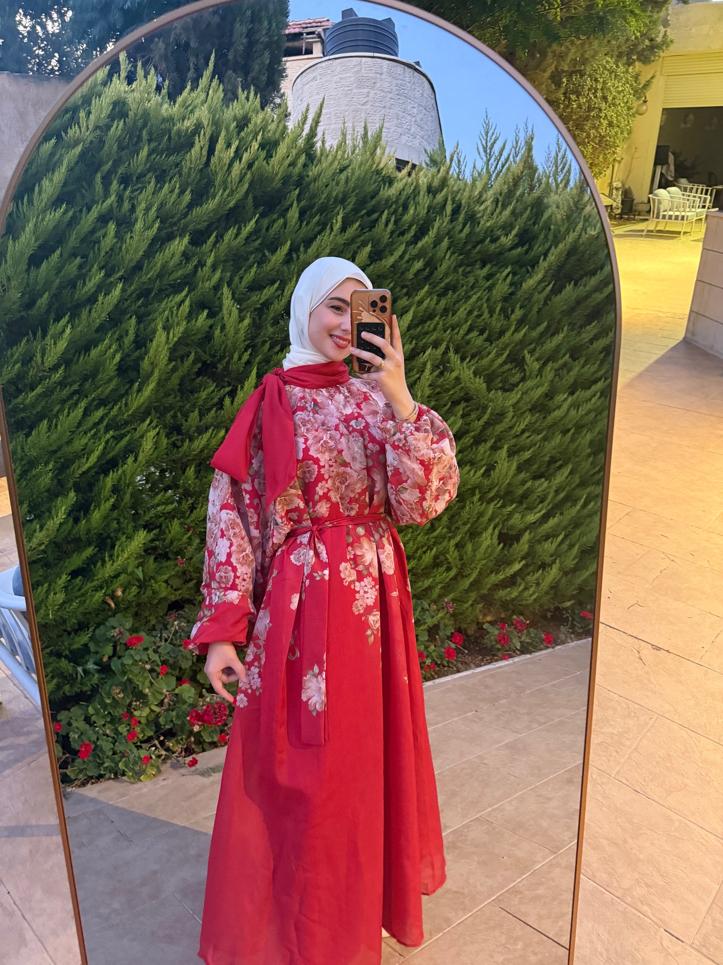 Scarlet Bloom Floral Dress