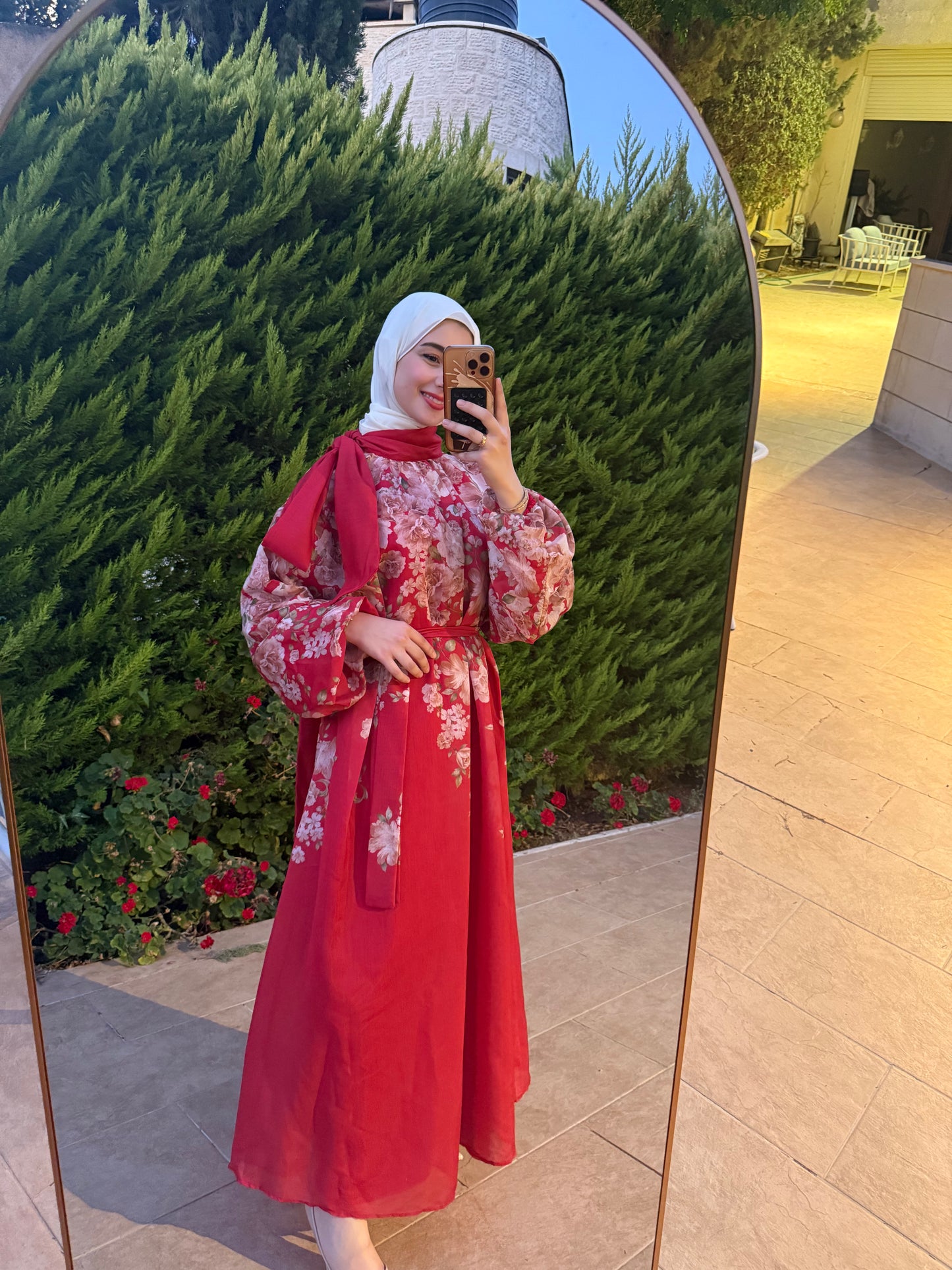 Scarlet Bloom Floral Dress