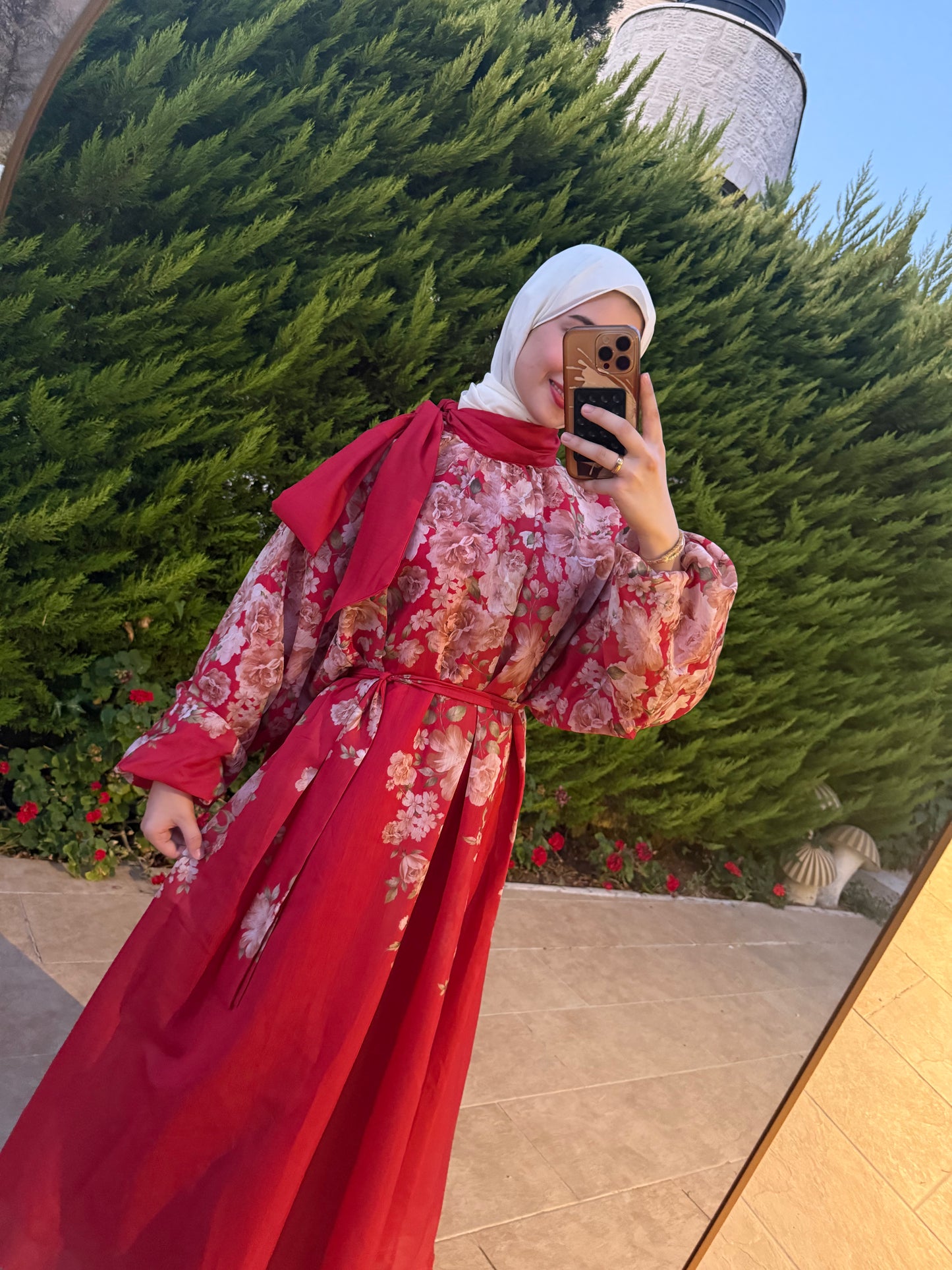 Scarlet Bloom Floral Dress