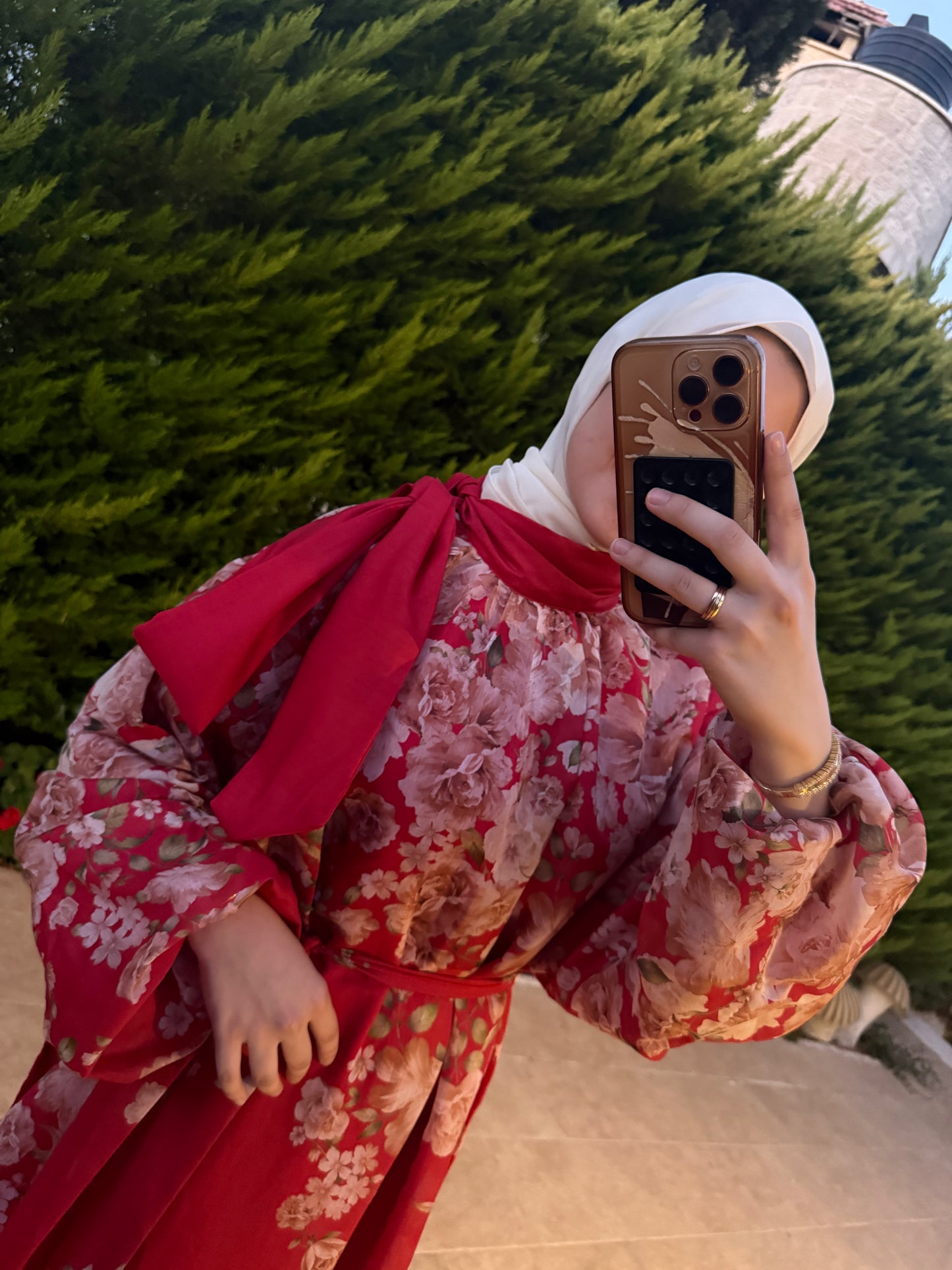 Scarlet Bloom Floral Dress