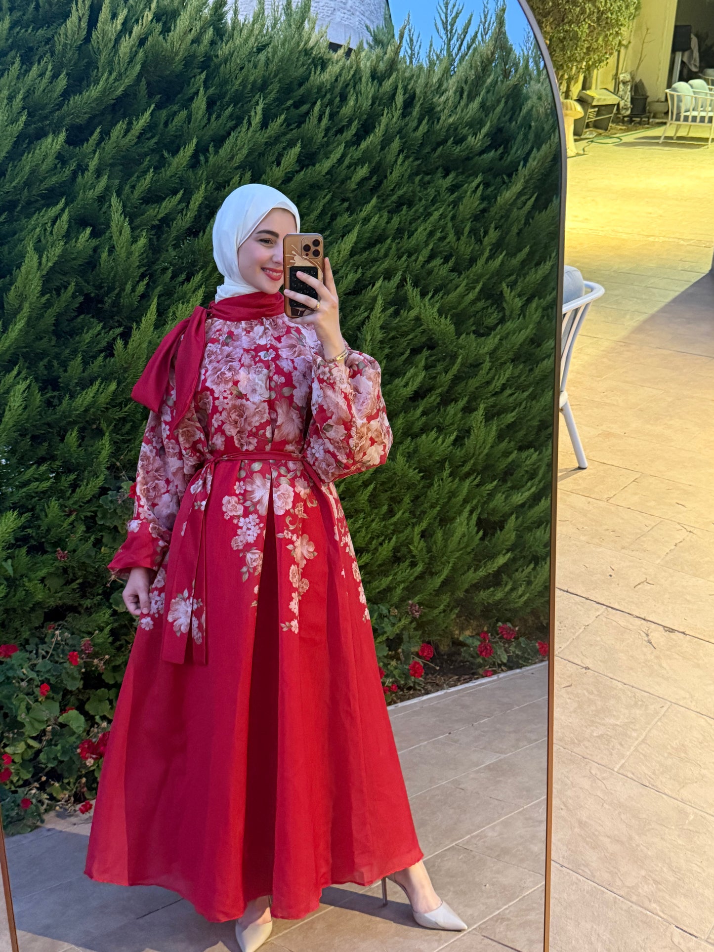 Scarlet Bloom Floral Dress