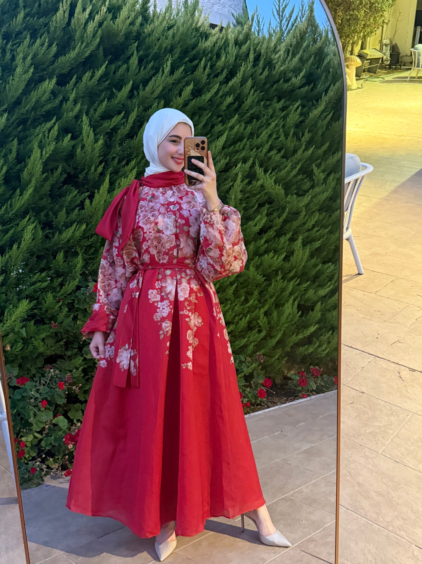 Scarlet Bloom Floral Dress