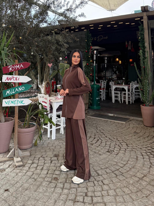 Sporty Chic Two-Piece Oysho Lounge Set
